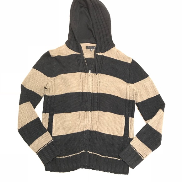 21 Men Other - 5/$25 21 Men Black & Tan Zip Up Sweater